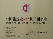 全國建筑業AAA級信用企業（2009年）